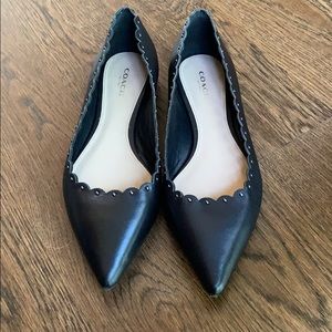 Coach leather flats
